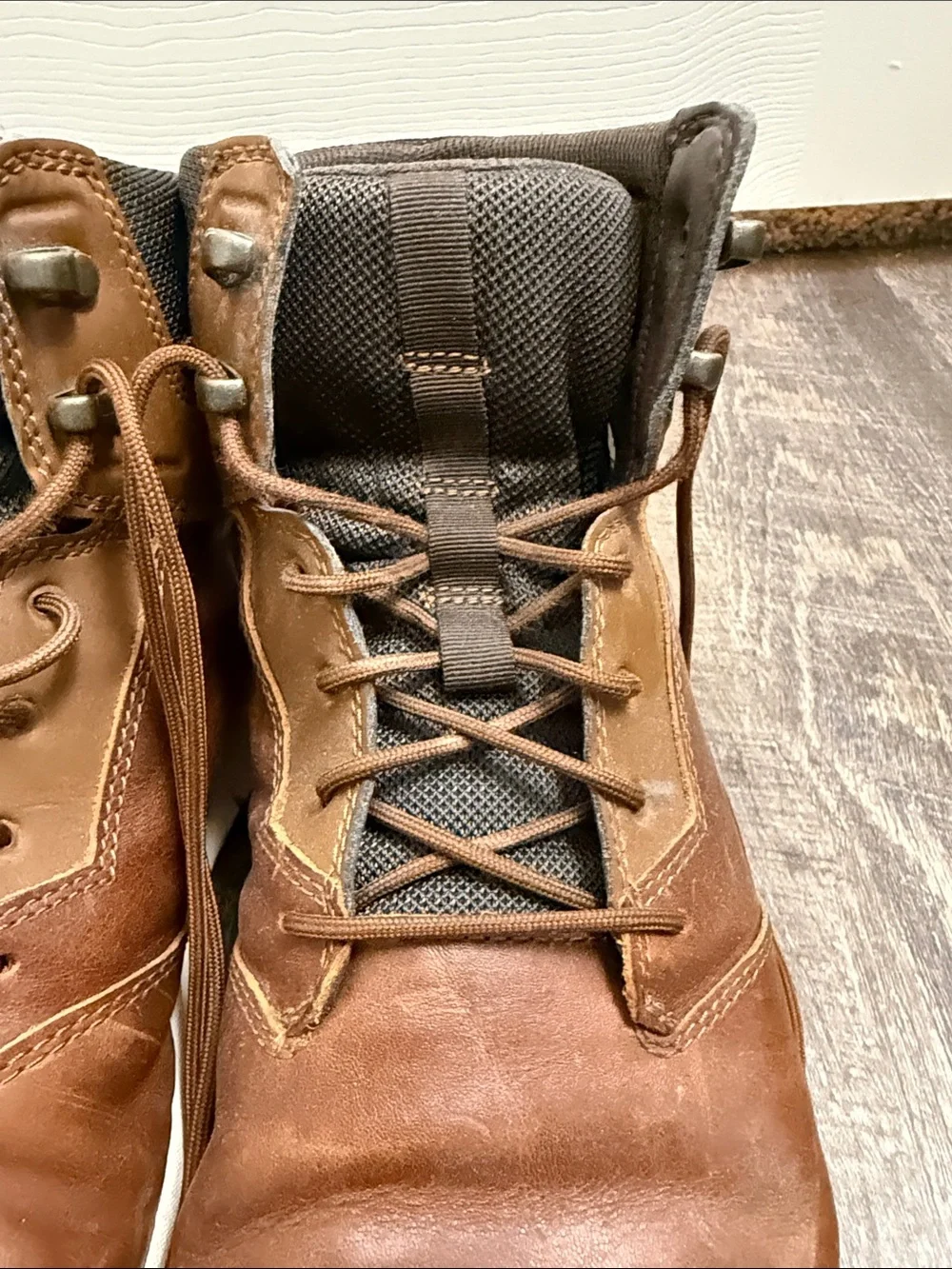 Timberland Graydon Brown Leather Lace-Up Ankle Boots with Padded Collar